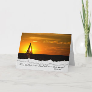 Carte sympathie religieuse coucher de soleil avec voilie