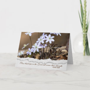Carte sympathie religieuse de fleur sauvage