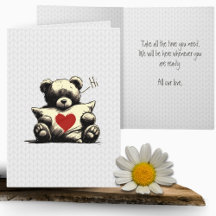 Sympathie Soin du coeur de l'ours en peluche migno