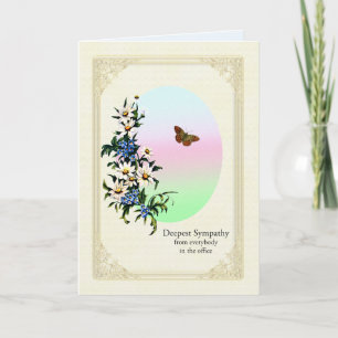 Carte Sympathie sur la perte de nous Toutes les fleurs e