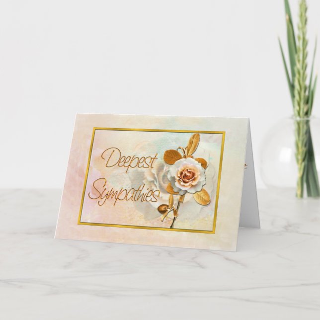 Carte Sympathique Avec Un Beau Rose (Devant)