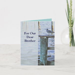Carte Sympathy Card - "For Our Dear Brother"