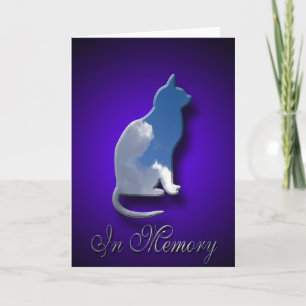 Carte Sympathy Cat   Perte de chat d'animal