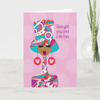 Carte Sympathy - Dieu vous a eu et moi aussi