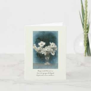 Carte Sympathy Dogwood symbolise l'espoir