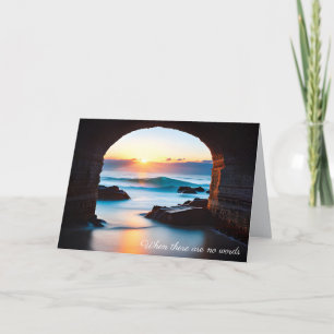 Carte Sympathy Ocean Sunrise avec Brick Arch