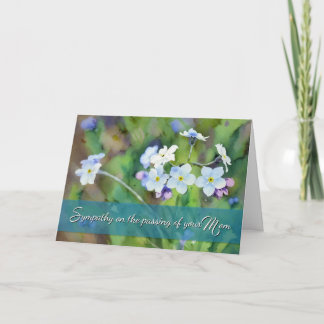 Carte Sympathy on the Passing of Your Mom - Card