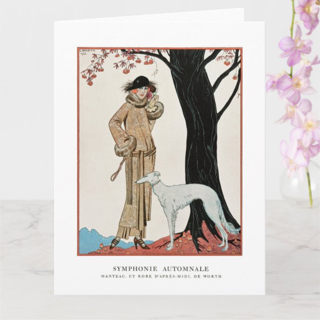 Carte Symphonie d'automne - Illustration de mode par G.  (Orchidée)