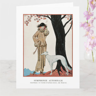 Carte Symphonie d'automne - Illustration de mode par G. 