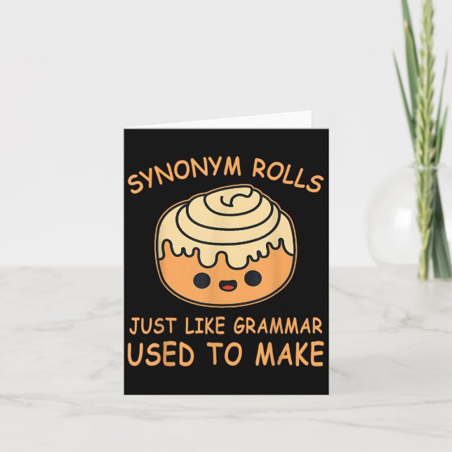 Carte Synonym Rolls Just Like Grammar Used To Make Teach (Devant)
