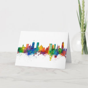 Carte Syracuse New York Skyline
