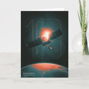 Carte Système solaire, 10 ans de Satelite Mars Maven
