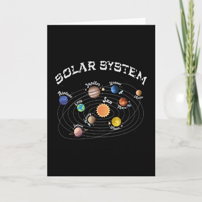 Carte Système solaire Planètes Enfants Connaissances Esp (Devant)