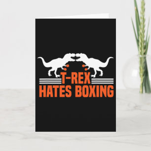 Carte T-rex déteste la boxe - Boxe Sparring Kick Boxing 