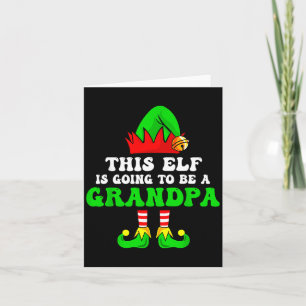 Carte T-shirt de l'annonce de Noël bébé Cet Elfe Va Être