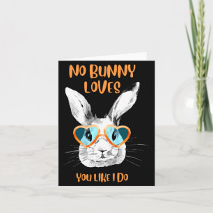 Carte T Shirt de Lapin de Pâques Mignon Drôle Élégant 