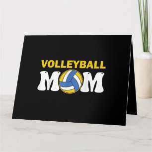 Carte T-shirt drôle de maman de volley-ball féminin jour
