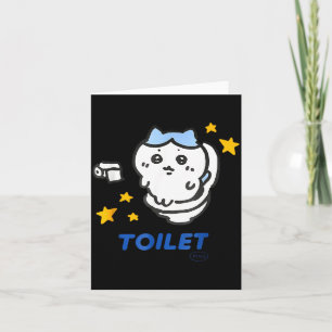 Carte T-shirt drôle de mème Chikawa de temps de toilette