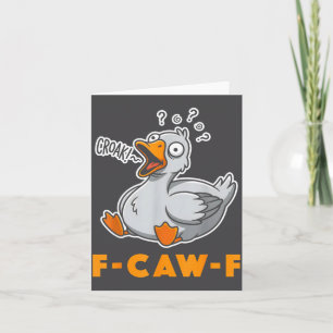 Carte T-shirt drôle de mème d'oie, blague d'oiseau humou