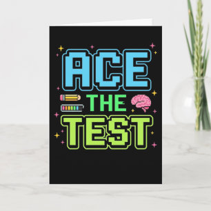 Carte T-shirt drôle d'étudiant pour réussir le test - Ni
