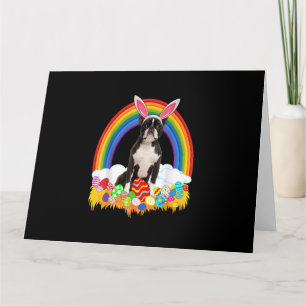 Carte T-shirt drôle d'oeuf de Boston Terrier pour amoure