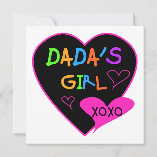 Carte T-shirt fille de Dada, Mug, Bouton, Aimant, Plus (Devant)