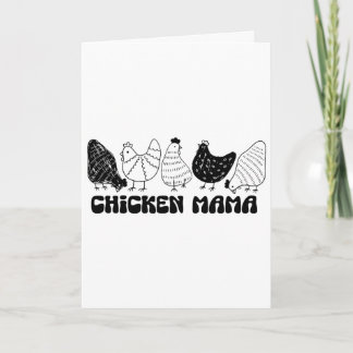 Carte T-shirt graphique pour femme Chicken Mama Cute Hen