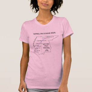 Carte T-shirt Natchez Trace Route
