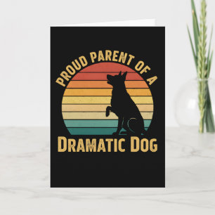 Carte T Shirt Papa Maman Chien Fier Parent d'un Chien Dr