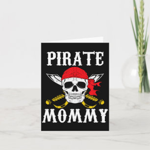 Carte T-shirt pirate maman mère appariement famille hall