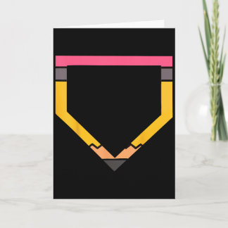 Carte T-shirt pour les amateurs de baseball à domicile g
