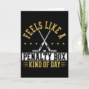 Carte T-shirt pour une journée en boîte de pénalité