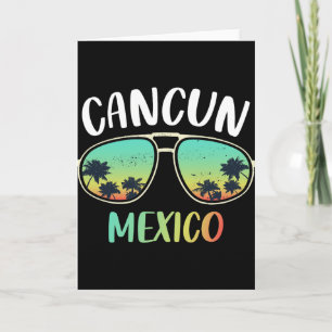 Carte T-shirt souvenir de Cancun au Mexique pour famille