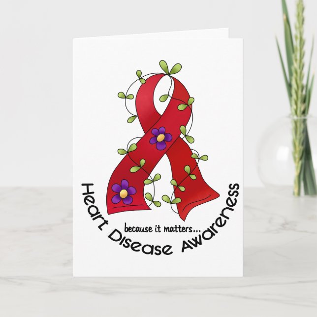 Carte T-shirts de sensibilisation aux maladies du coeur  (Devant)