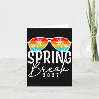 Carte T-shirts de vacances de printemps 2027 pour hommes