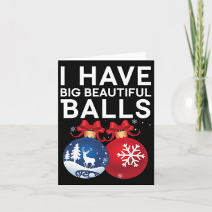 Carte T-shirts drôles pour hommes de Noël J'ai de grands