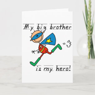 Carte T-shirts et cadeaux Big Brother Hero