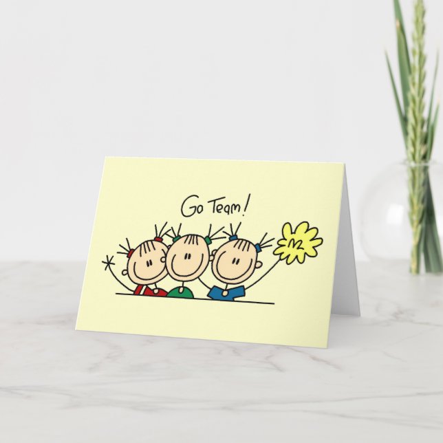 Carte T-shirts et cadeaux Cheerleading de peloton (Devant)