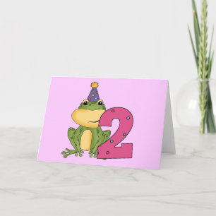 Carte T-shirts et cadeaux d'anniversaire de grenouille