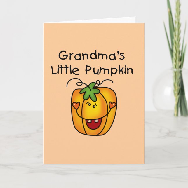 Carte T-shirts et cadeaux de la petite Citrouille de gra (Devant)