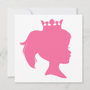 Carte T-shirts et cadeaux de la princesse Silhouette ros
