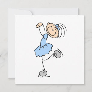 Carte T-shirts et cadeaux de patinage artistique pour fi