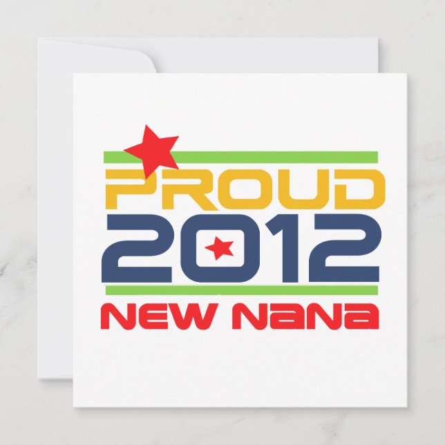Carte T-shirts et cadeaux Fiers Nana 2012 (Devant)