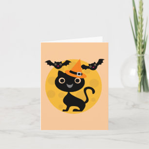 Carte T-shirts et cadeaux Halloween Chats et chauves-sou