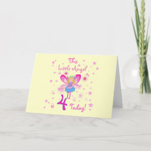 Carte T-shirts et cadeaux Little Angel 4th Birthday