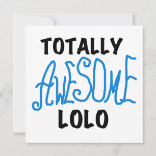 Carte T-shirts et cadeaux Lolo bleu absolument géniaux