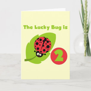 Carte T-shirts et cadeaux Lucky Bug 2e anniversaire