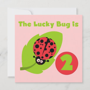 Carte T-shirts et cadeaux Lucky Bug 2e anniversaire