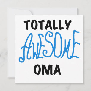 Carte T-shirts et cadeaux Oma Blue totalement géniaux