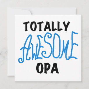 Carte T-shirts et cadeaux Opa bleu absolument géniaux